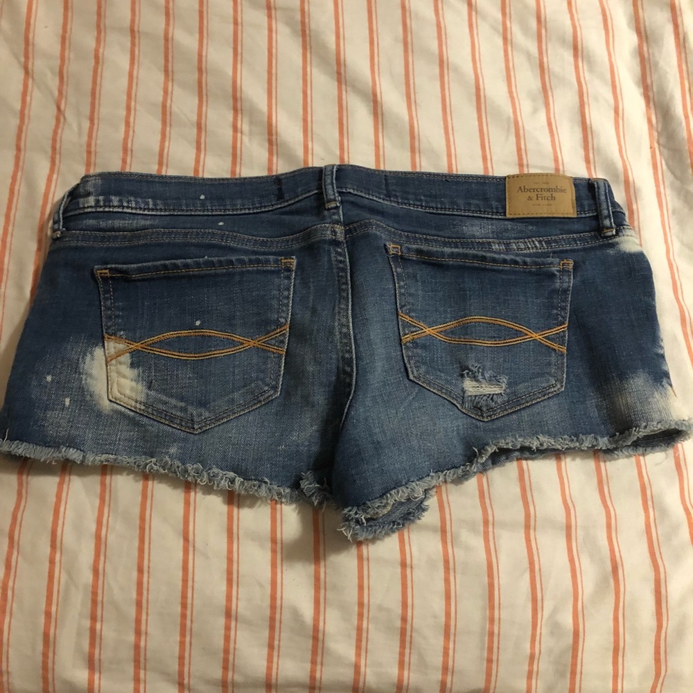 Abercrombie & Fitch Distressed Jean Shorts